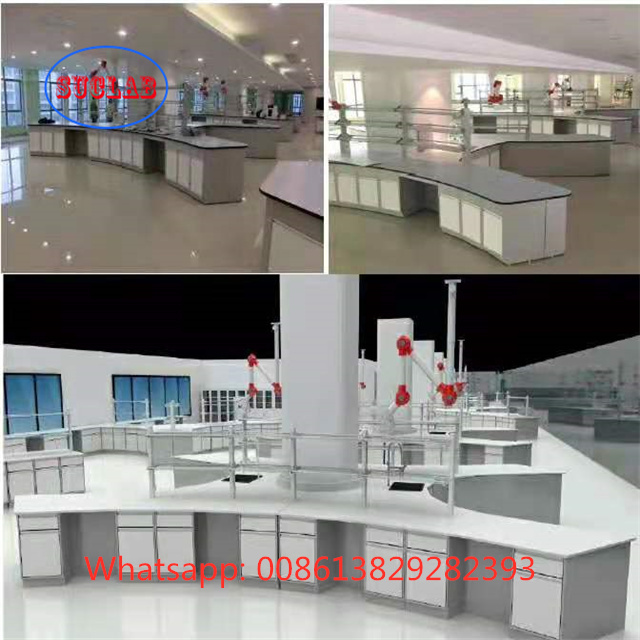 Anti Corrosion Chemistry Lab Furniture Cabinets Moistureproof Floor Mounted