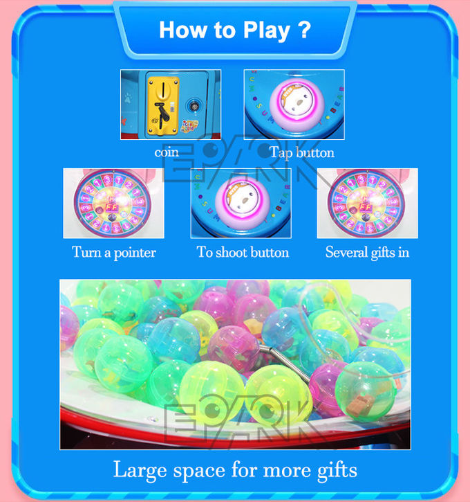 Candy Dispenser Capsule Toys Gift Vending Machine for Playground