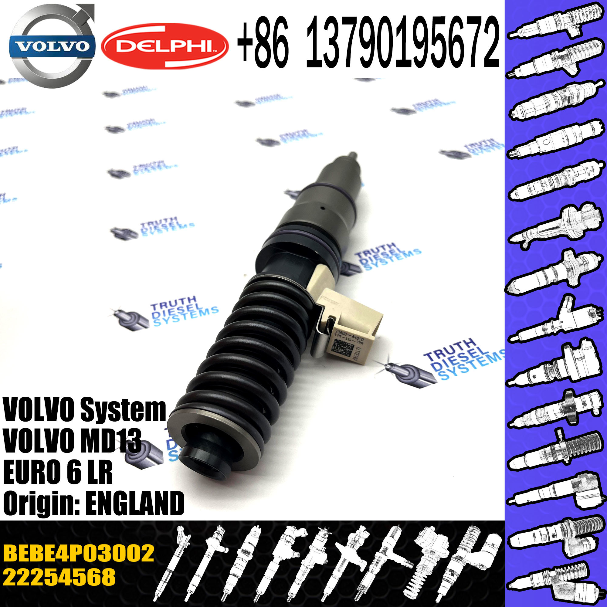 Diesel Engine Parts Fuel Injector BEBE4P03002 85020180 bebe4p03002 on sale