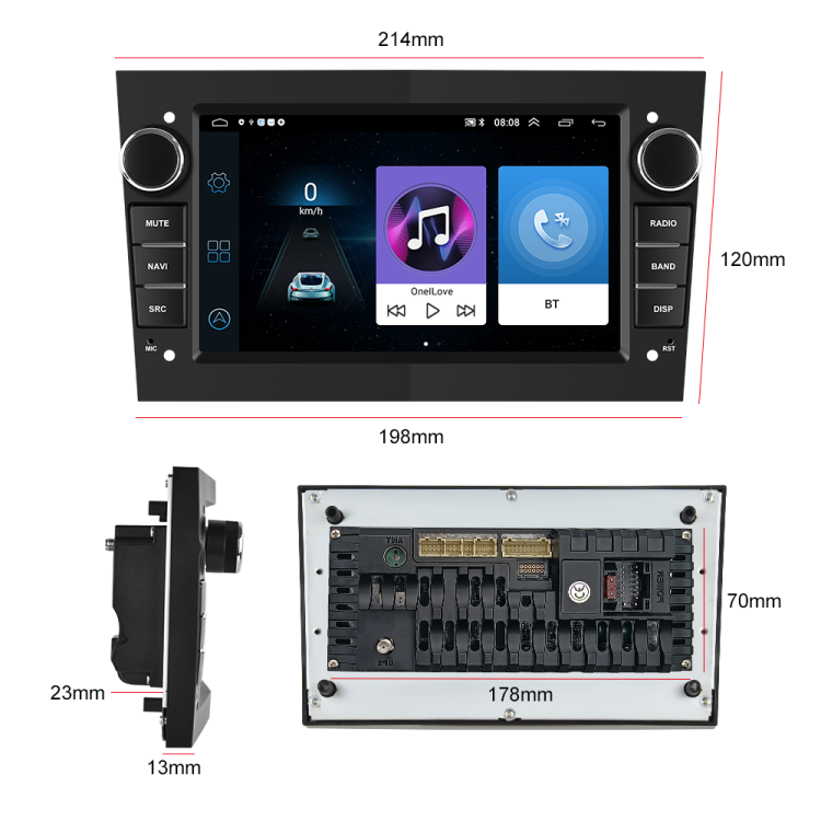 Android 12 2din Stereo autoraido For Opel Astra J Car Multimedia Navigation GPS Carplay Radio