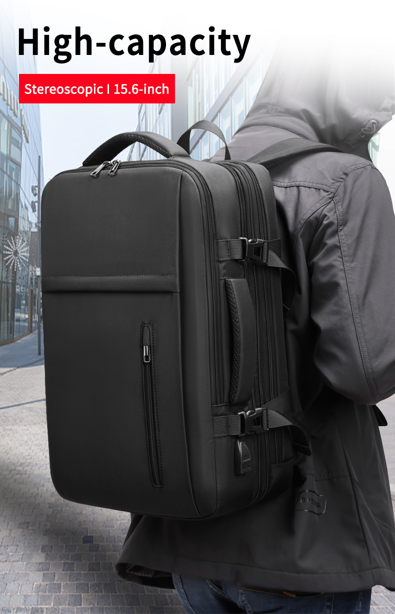 Factory wholesale New large capacity raincoat backpack business travel laptop backpack bag men