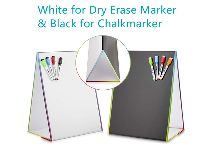 Portable Folding Desktop White Board Easel Double Sided Foldable Dry Erase Magnetic Whiteboard