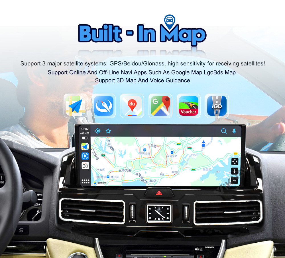12.3 Inch Touch Sreen Stereo For 20016-2020 Toyota CRUISER LC200 GPS Navigation Multimedia Player Wireless Carplay BT 4G