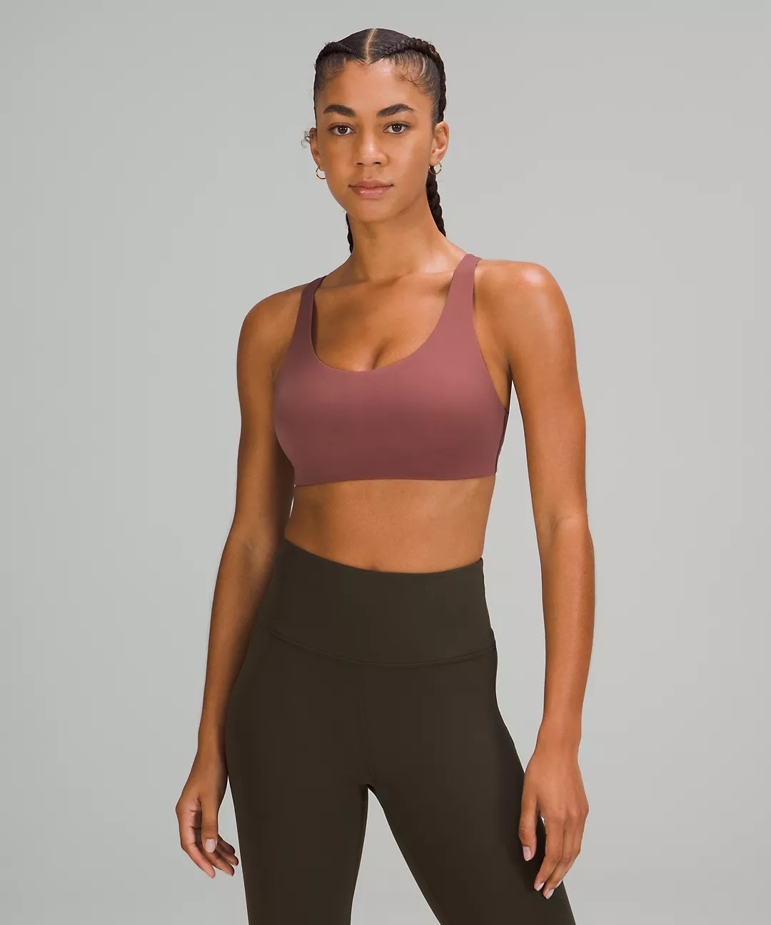 Padded Sports Bra With Adjustable Band And Straps Push Up Elasticity