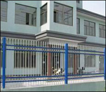 Crimped Top Powder Coated Steel Fencing