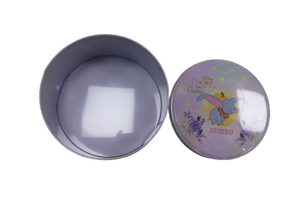 Bespoke Round Shortbread Biscuit Tin Gift Container 190mm Dia Biscuit Tin Packaging