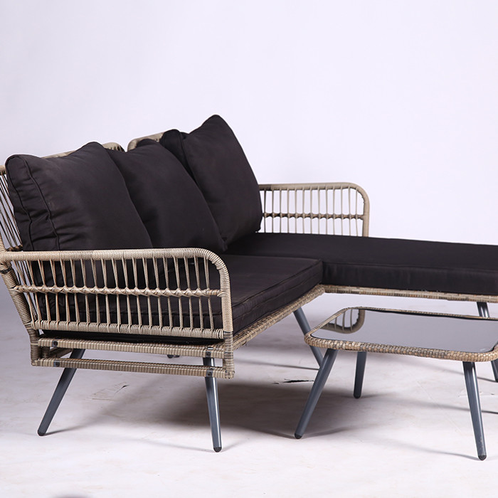All Weather Patio Outdoor Rattan Sofa Garden Furniture Wicker Outdoor Rattan Furniture Garden Party Furniture Set