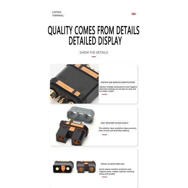 8mm Battery Connector Anti Spark QS 10 QS10 QS10S QS10-S Male Female Plug QS8 QS9 OSE