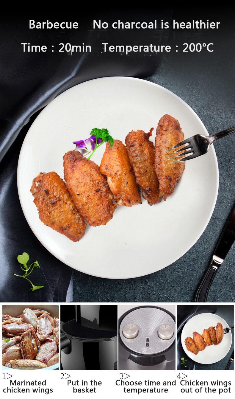 Kitchen Appliance 1400W 2.8L Oil Free Air Fryer