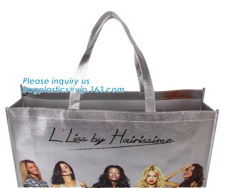non-woven promotional shopping bag ultrasonic non woven bag, Custom printed tote non woven bag shopping shoulder bag pri