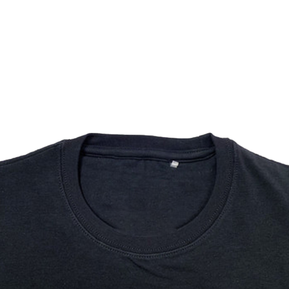 Summer Embroidered Black Knitting Crewneck Boys T-shirts Short Sleeve Personnalisable