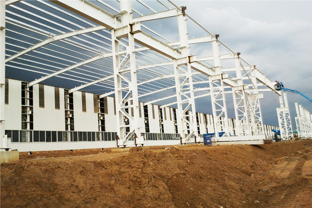 High Strength Prefab Light Steel Structure Workshop Recyclable Steel Plant Structure