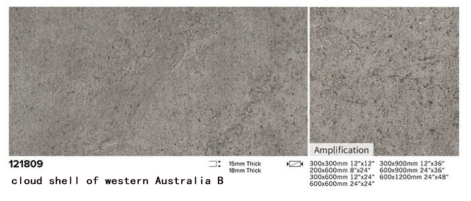 Light Yellow And Gray Durable And Wear-Resistant 1200x600x18mm Porcelain Floor Paving Tile For Garden And Courtyard