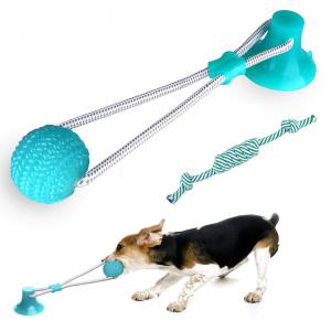 China Weight 240g Self Play Dog Toys Colorful Rubber Material For Cleaning Tooth on sale