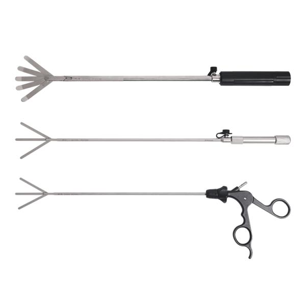 Class I Certification 10mm Laparoscopic Fan Retractor with Three/Five Fingers/Blades