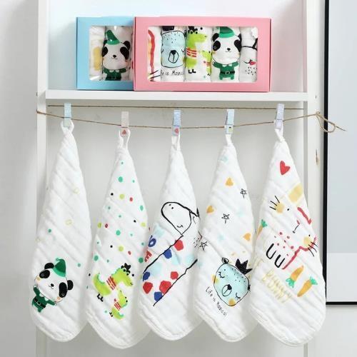 Premium Soft Organic Cotton Face Towels , Everyday Facial Cleanser Anti