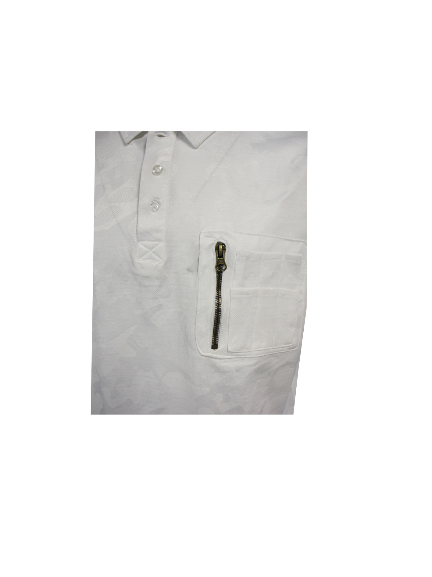 180G T Shirt 80 Cotton 20 Polyester With Irregular Woven Pattern And Mesh