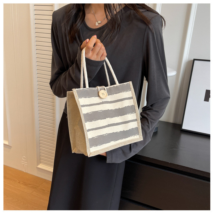 TOTE BAG CANVAS BAG CANVAS GIRL NEW PRINTED TOTE INS PORTABLE BENTO LUNCH BOX WORK
