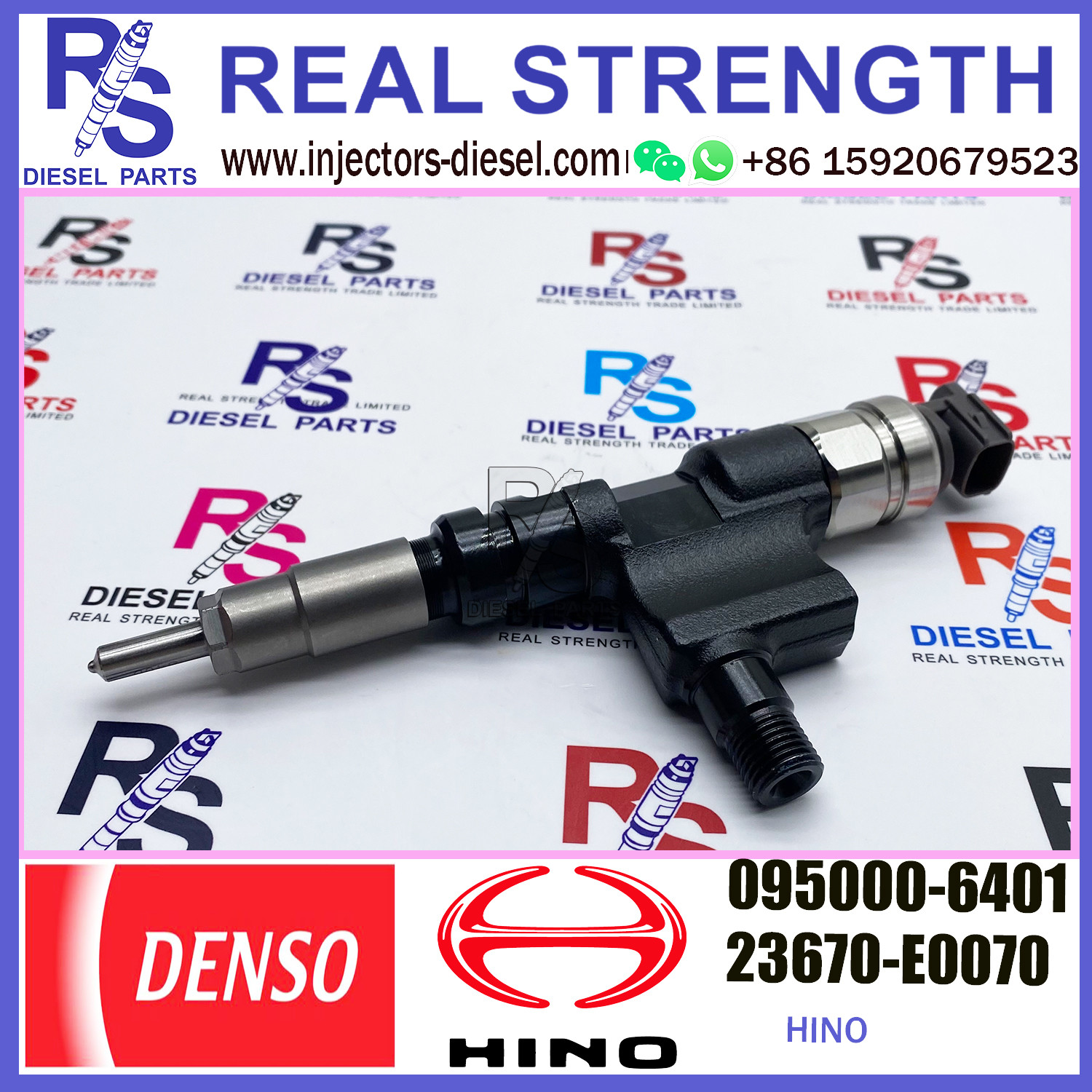Diesel Common Rail Injector 095000-6401 095000-6400 095000-6402 For HINO 23670-E0070 23670-E0071