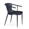 Buy cheap Modern Metal Wood 51x60x80cm Black Painted Dining Chairs from wholesalers