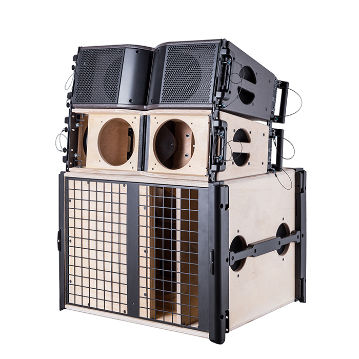 OEM Empty 8 Inch Professional Audio Speaker With Subwoofer Cabinet Audio Box