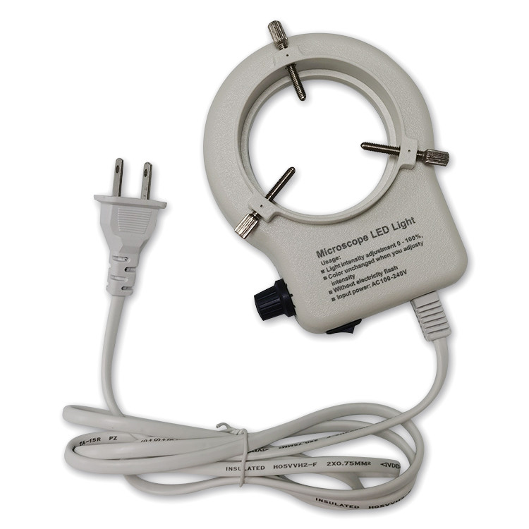 White Circle LED Ring Light For Microscope ESD Safe Tools