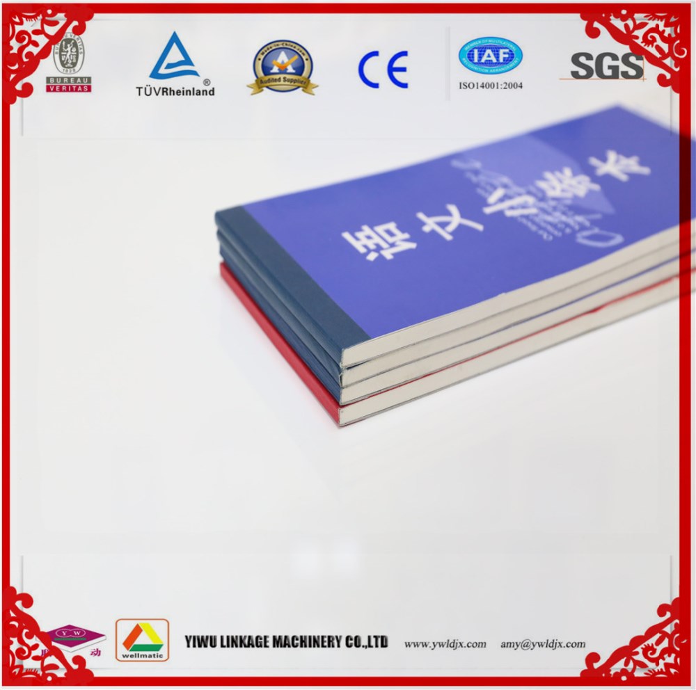 45 cycles/min Fully Automatic Glue Binding Notebook Making Machine 250 m/min High Speed