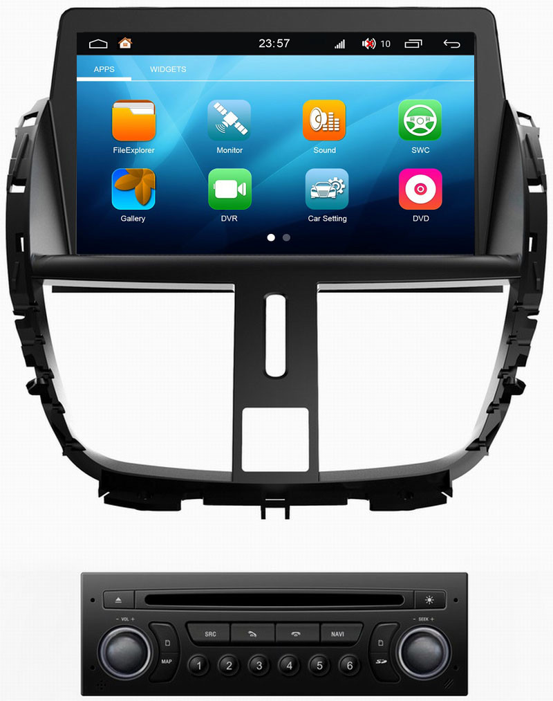 Ouchuangbo auto media stereo gps navi S200 platform android 8.0 for Peugeot 207 support USB SWC AUX wifi BT 8 core