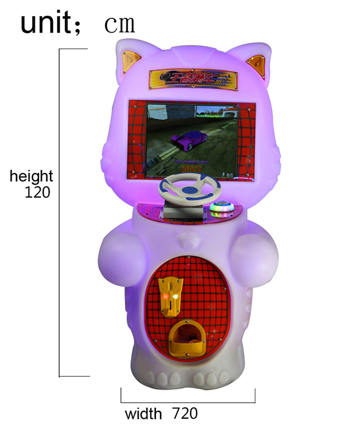 Kids Mall Coin Operated Video Games , New Speed Amusement Arcade Racing Game