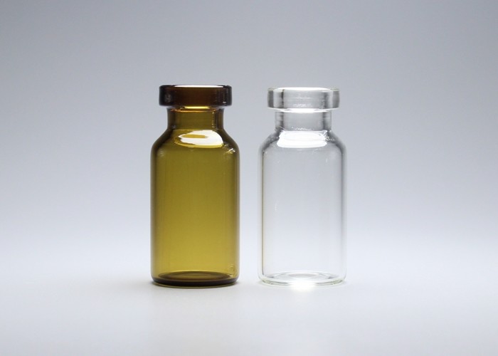 Clear and Amber 3ml Medicine Crimp Top Glass Tube Vial for Injection