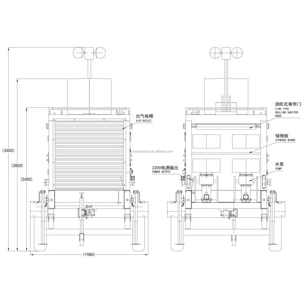 Multi-Functional Integrated Drainage Pump Diesel Engine Farm Irrigation Water Pump With Lighting System