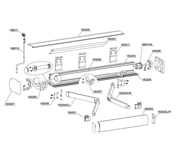 Motorized Full Cassette High quality Retractable awning canopy