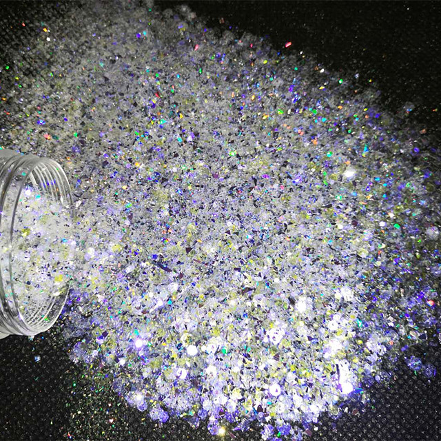 Make a Statement with Excellent Nail Art Effect Glitter Por Mayor Bulk Chunky Glitter in Colorful Shades