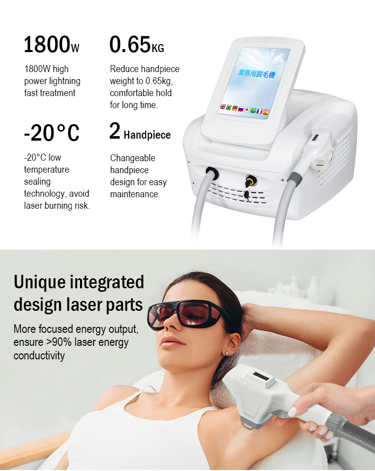 Portable Hair Removal Laser Machine With ABS Case - Effective Solution