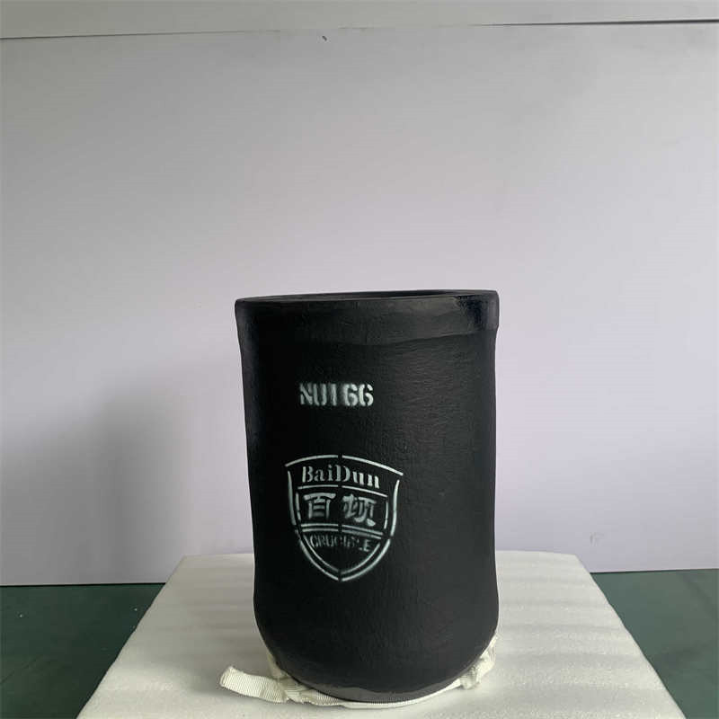 Straight Silicon Carbide Graphite Crucible For Metal Melting Low Slag Adherence