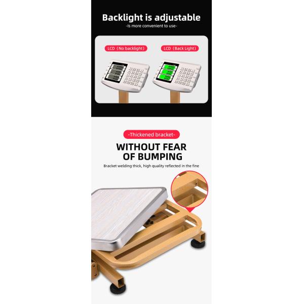 Mini Fold Portable Electronic Scale 60 kg TCS Electronic Platform Scale with Stainless Steel Indicator Bench Scale