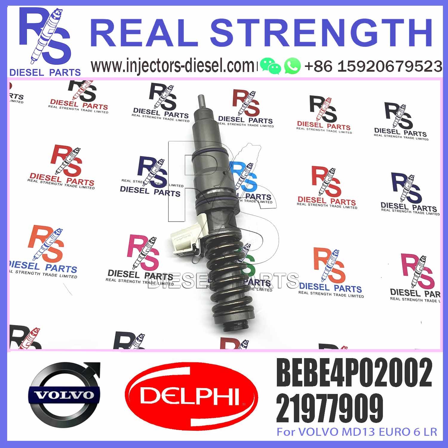 21977909 BEBE4P02002 E3.27 Diesel Fuel Injector For V-O-L-V MD13 EURO 6 LR
