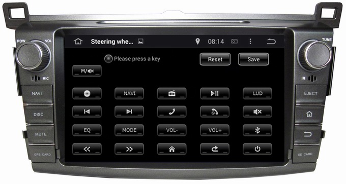 Ouchuangbo Pure Android 4.4 GPS Navigation Stereo System for Toyota RAV4 2013 DVD Multimedia Kit OCB-8017D
