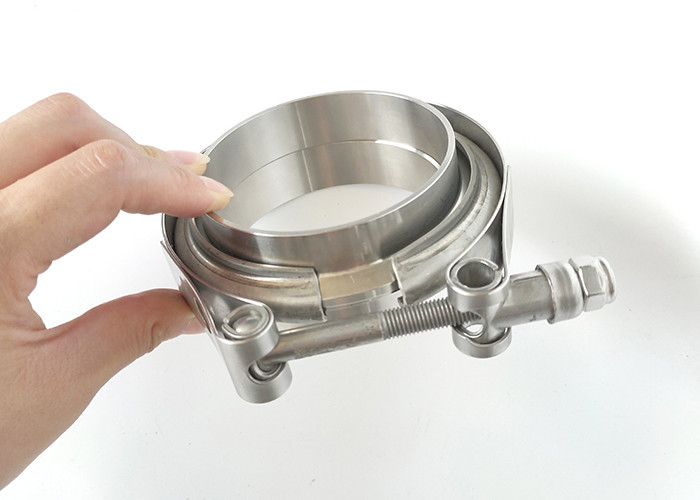 1.5"~ 6.0" Stainless Steel 304 Tube Clamp V Band Clamp with two flanges
