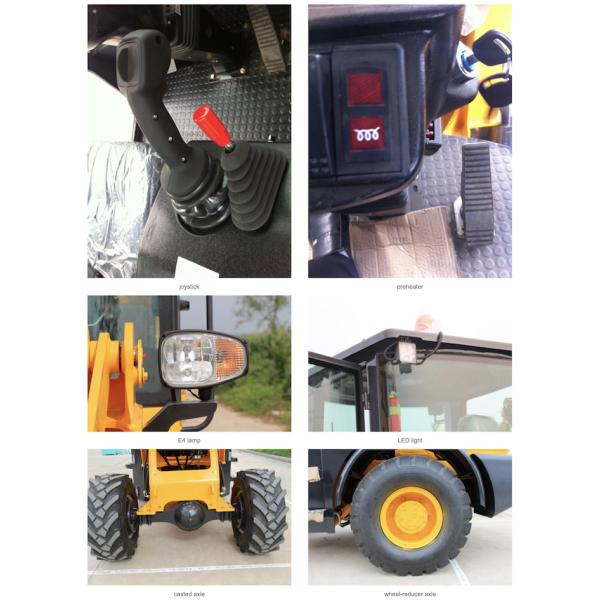 GET - KM15 Heavy Construction Machinery Mini Wheel Loader Long Life Time