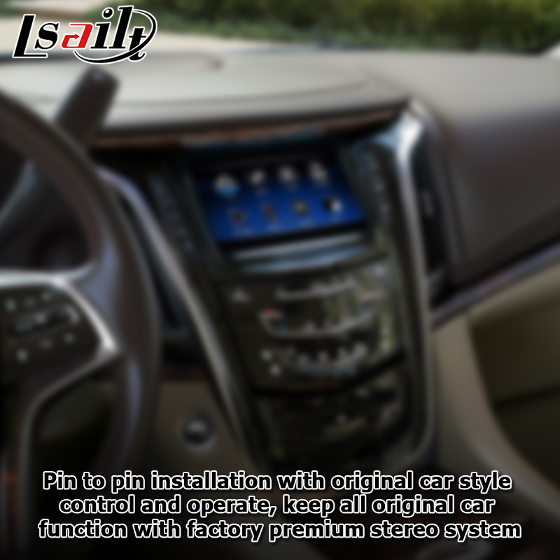 Android auto wireless carplay navigation box video interface for Cadillac Escalade