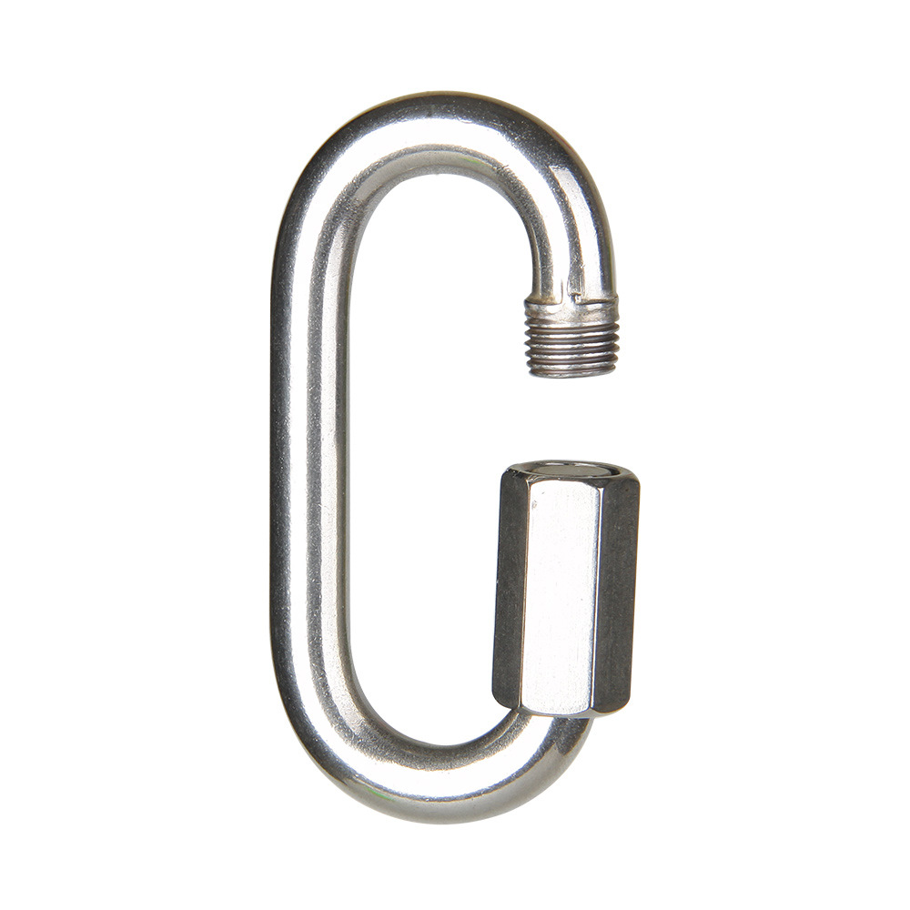 Stainless Steel Meilong Lock 12KN O Shape 73.6mm Length 36.5mm Width