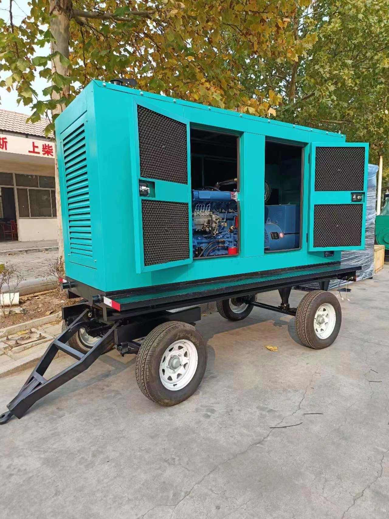 Durable 400V Trailer Mounted Generator , Water Cooled Cummins Mobile Generator