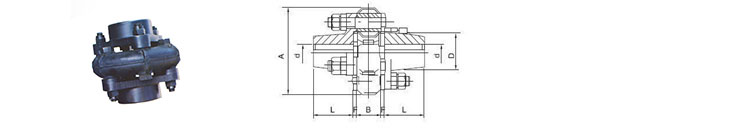 Rubber Tyre Flex Coupling Multi Angle 50-8000N.M Rate Torque For mining machinery