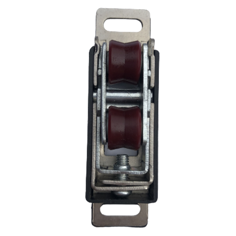 Double Pulley Sliding Gate Door Roller 23mm Adjustable for Aluminum Profile 84mm Length