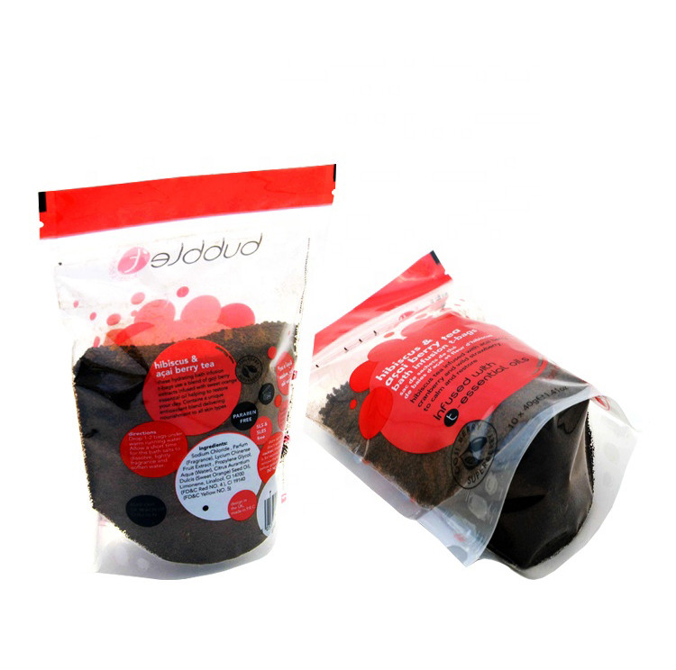 OPP Clear Food Packaging Pouch With Zipper 50-300micron Thickness