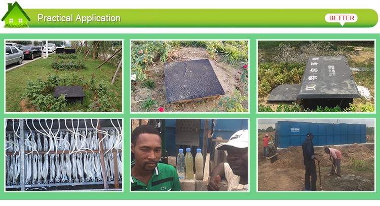MBR Separation Technology for 3000L/H Capacity Rectangle Wastewater Treatment System