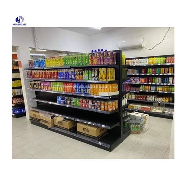 1 Tier 2 Tier Heavy Duty Shelving 1500mm High Supermarket Equipment Racks