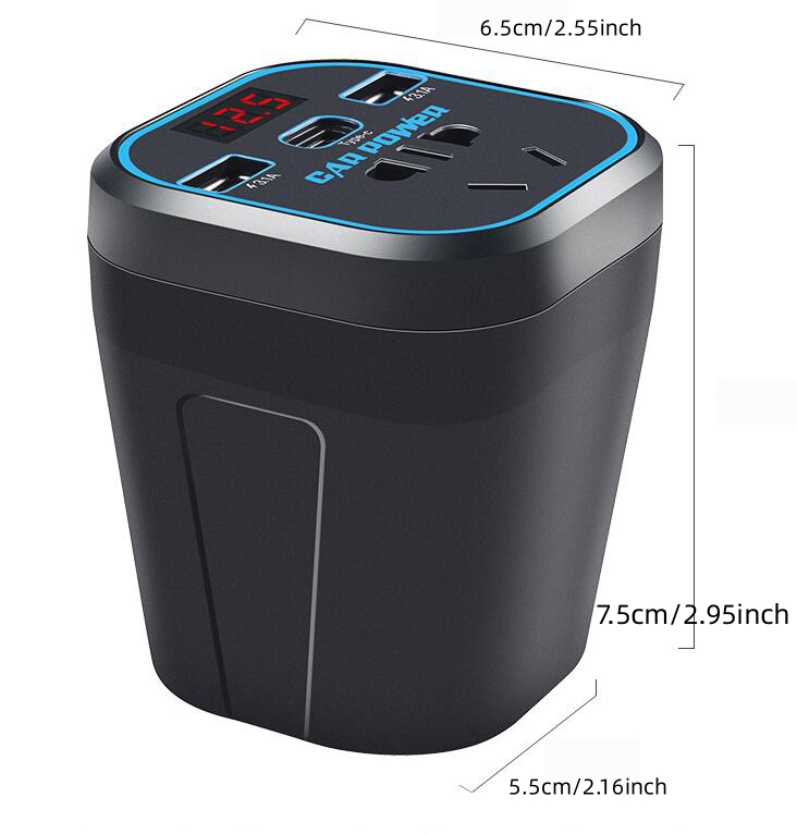 150W Car Inverter Dc 12V To 220V Power Converter Converter Step Down Usb Car Power Inverter Dc 12V To 110V Ac Car Charge