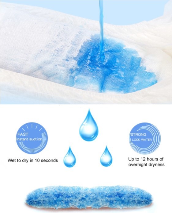 High Absorption Magic Tape 3D Leak Guard Baby Diaper Pants